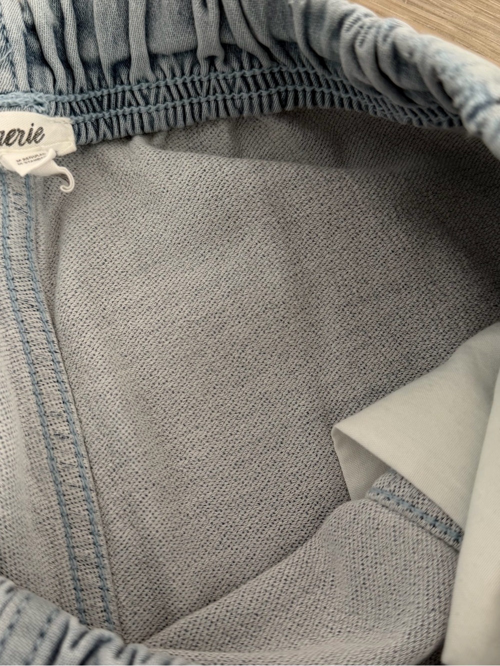 aerie Light Blue Wide-Leg Drawstring pants - Picture 4 of 6